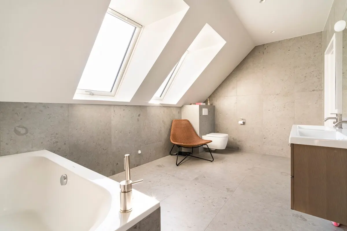 Bathroom with double vanity