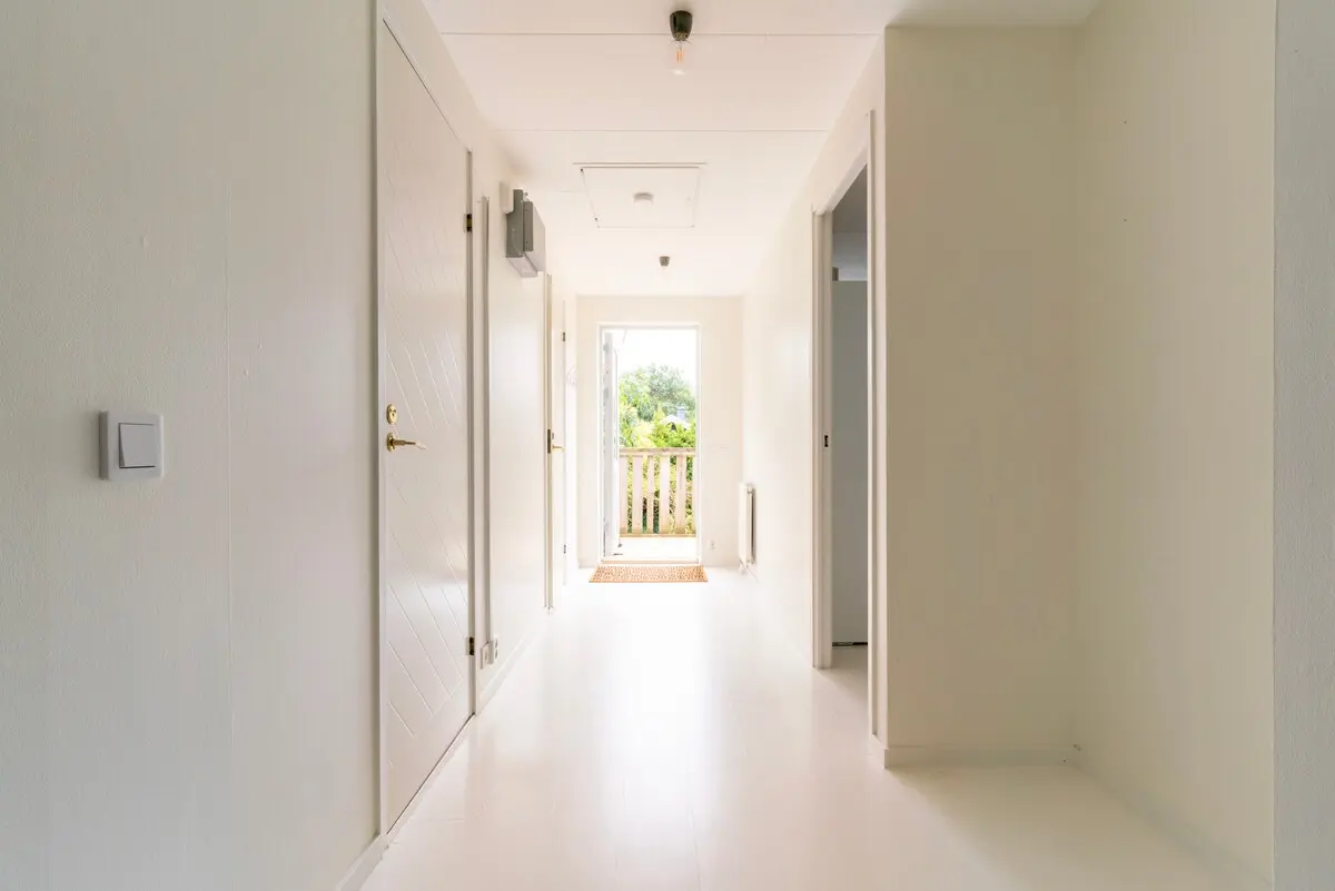Hallway with wardrobe and mirror