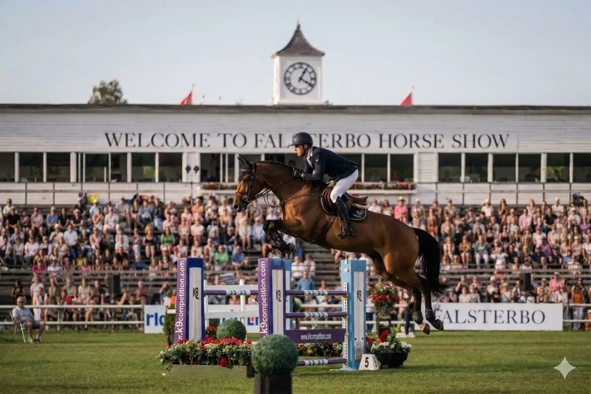Show jumping at the Falsterbo Horse Show