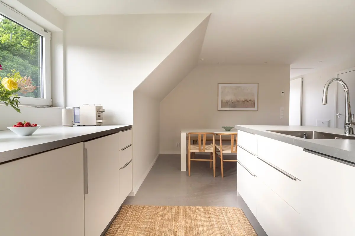 Kitchen with kettle and coffee maker