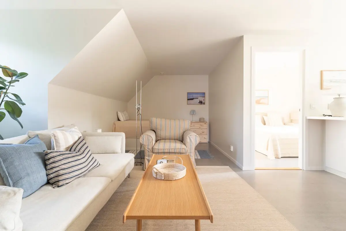 Living room with sofa and coffee table
