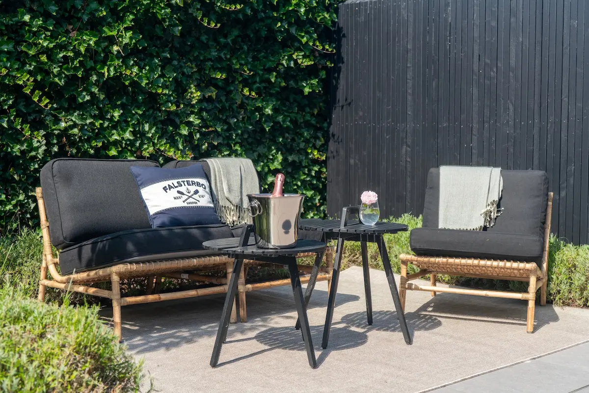 Patio with outdoor dining area